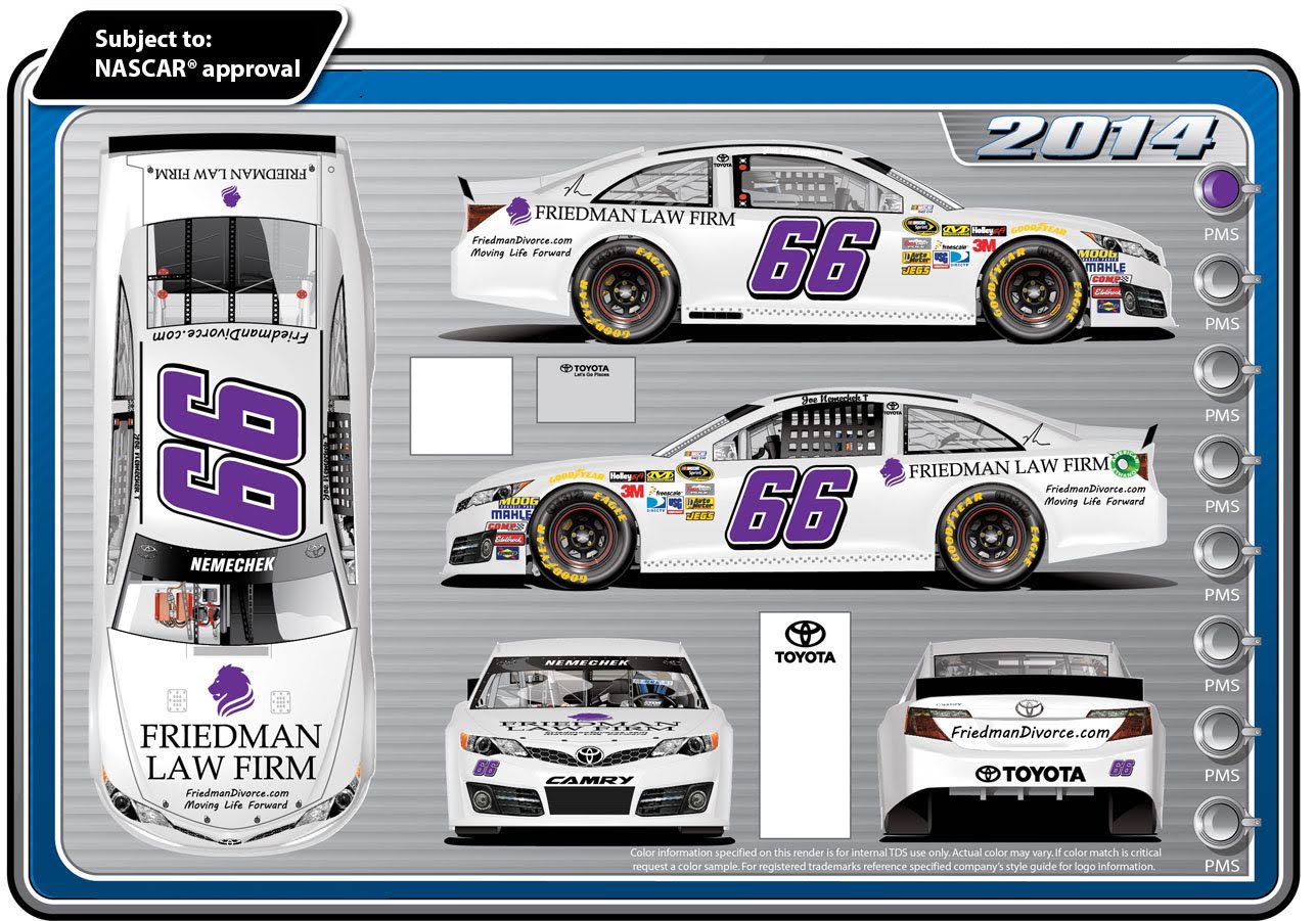 Sketch for Friedman Nascar Car