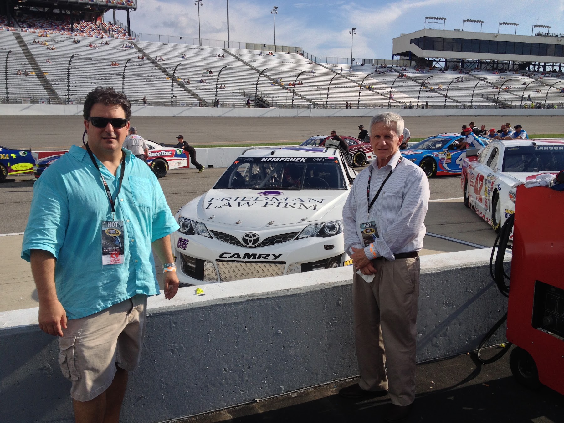 Attorney Rick Friedman with father, Richard