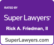 Super Lawyers badge - Rick Friedman recognized as Virginia Super Lawyer 2014-2025
